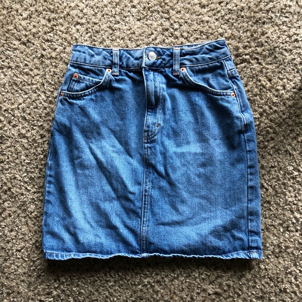 High Waisted Denim Skirt - Picture 2 of 5